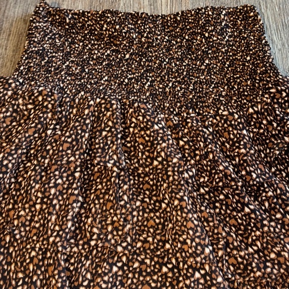 &Merci medium adorable brown and black ruffle skirt - Picture 4 of 9